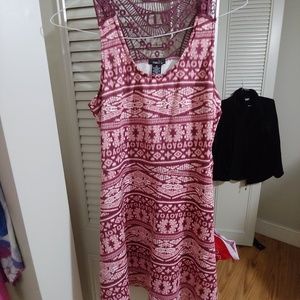 Red and White medium junior dress